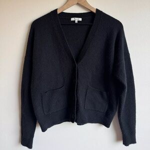 Madewell Acrylic Button-Up Cardigan with Front Pockets